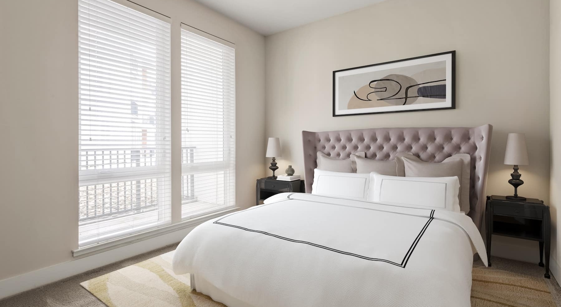 bedrooms with bright lighting